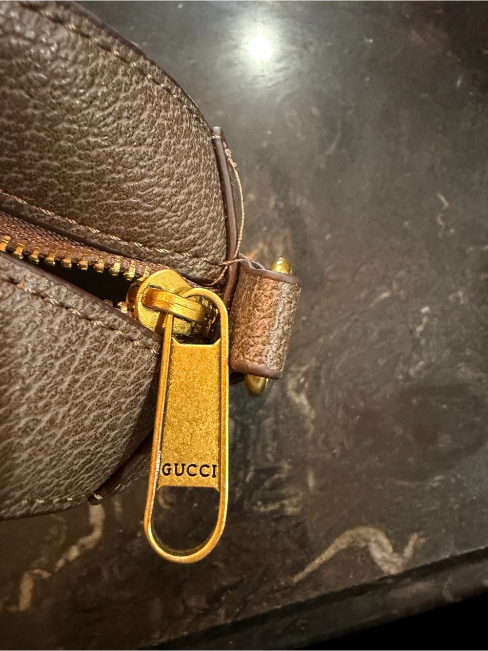 Gucci Beige Brown Monogram Crossbody with Green and Red Stripe - Picture 5 of 6